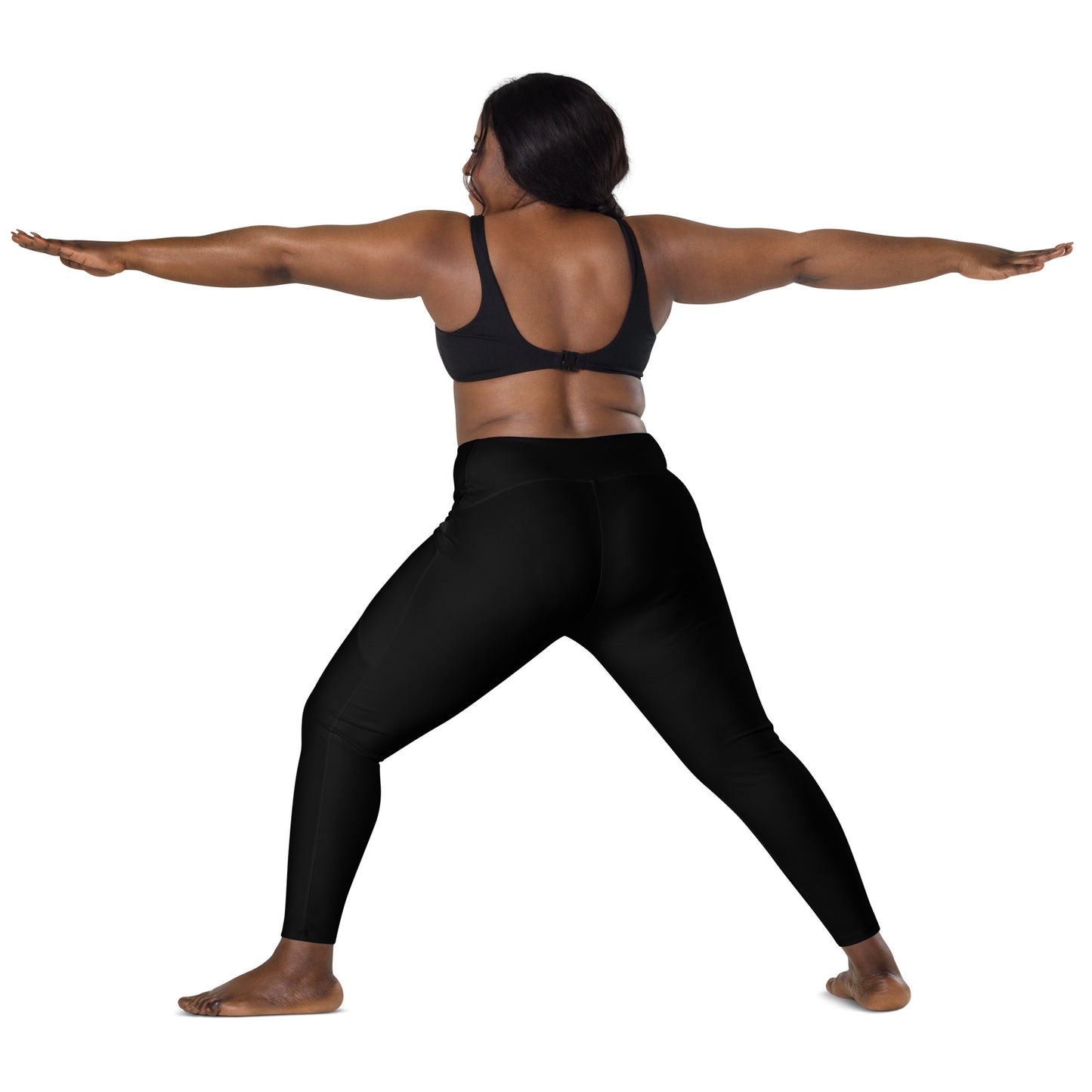 Black Tight Leggings with Pockets - Activewear Well