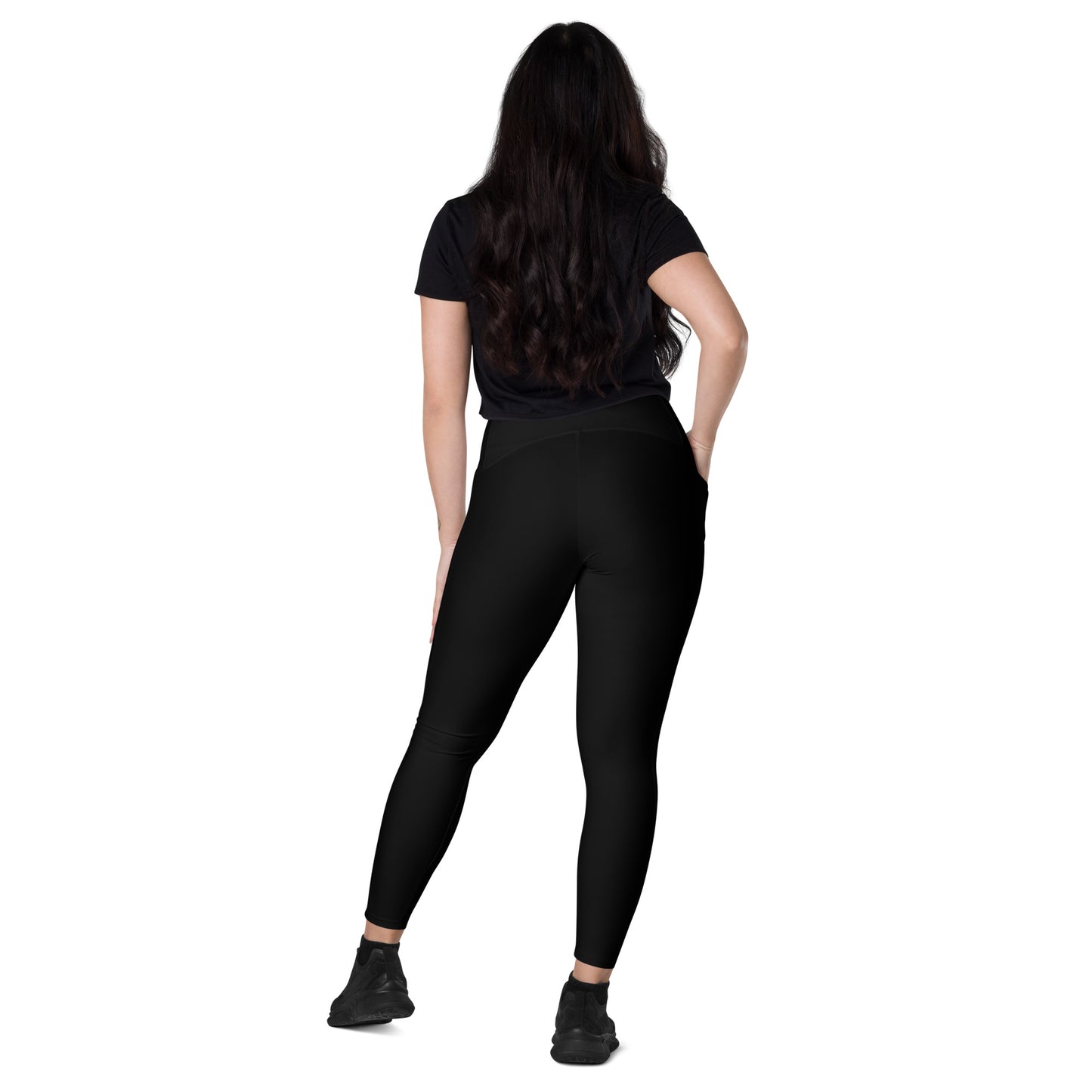 Black Tight Leggings with Pockets - Activewear Well