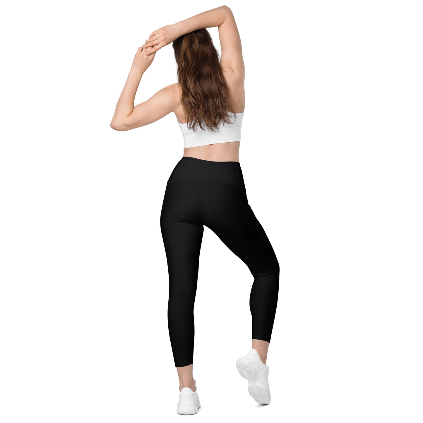 Black Tight Leggings with Pockets - Activewear Well