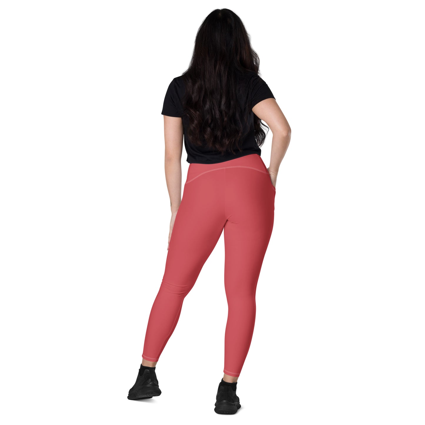 Rose Gold Leggings with pockets - Activewear Well