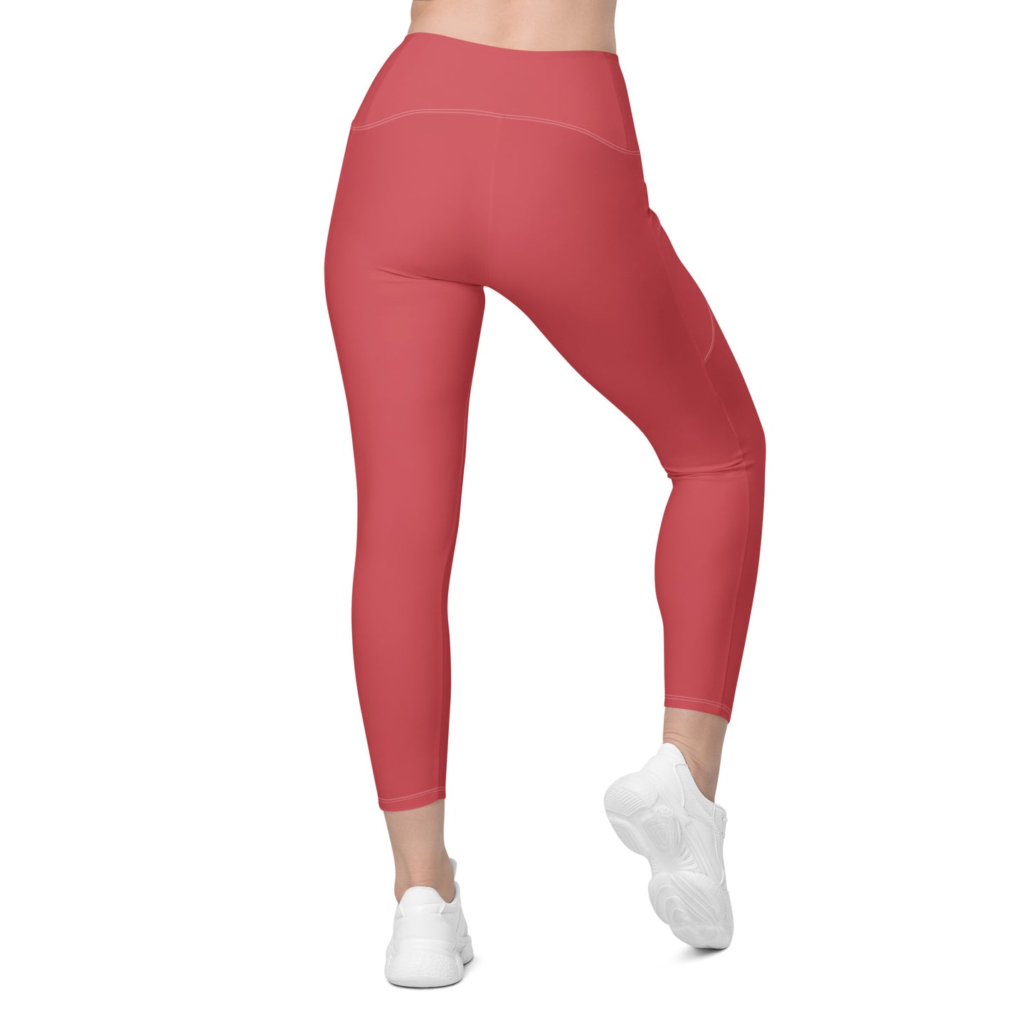 Rose Gold Leggings with pockets - Activewear Well