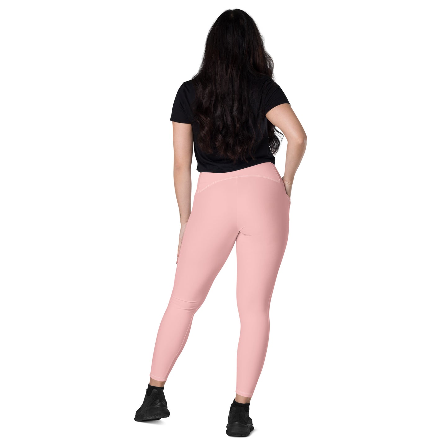 Neutral Pink Leggings with pockets - Activewear Well