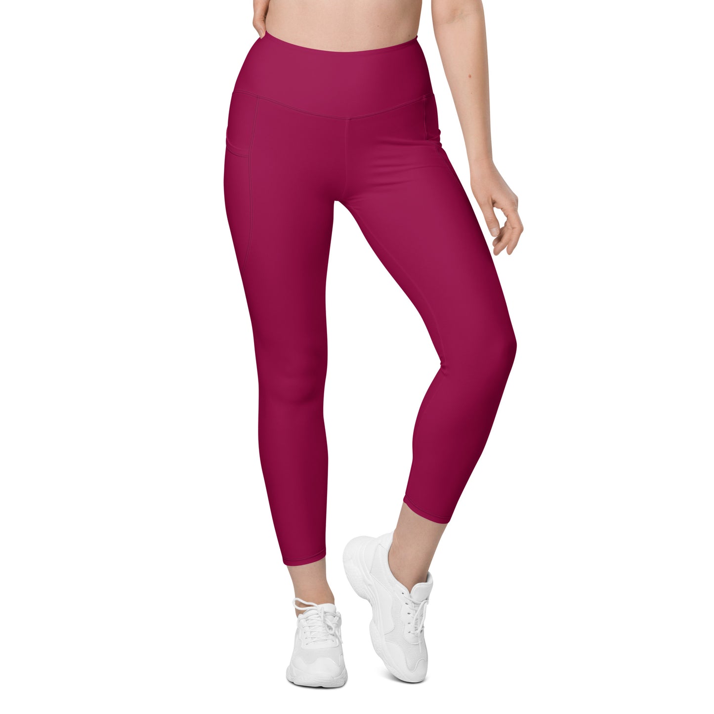 Raspberry Tight Leggings with pockets - Activewear Well