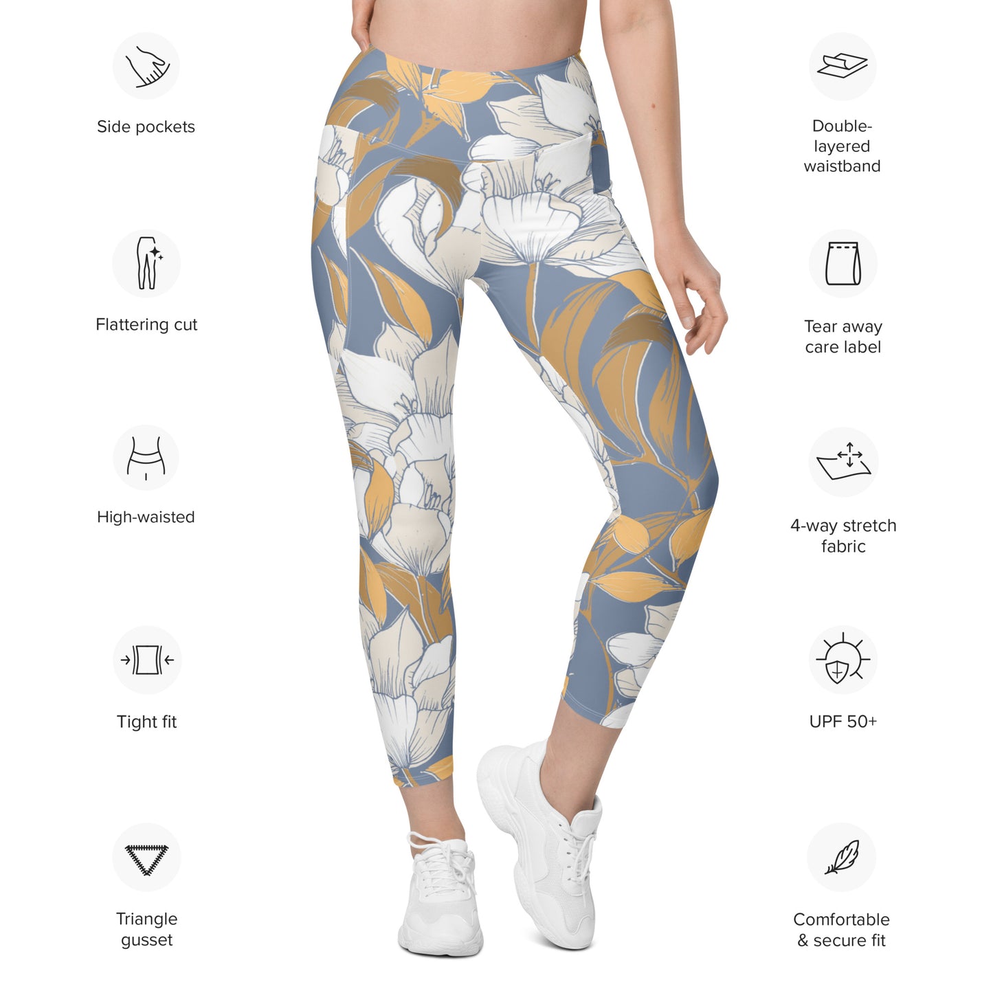 Kristen Tight Leggings with Pockets - Activewear Well