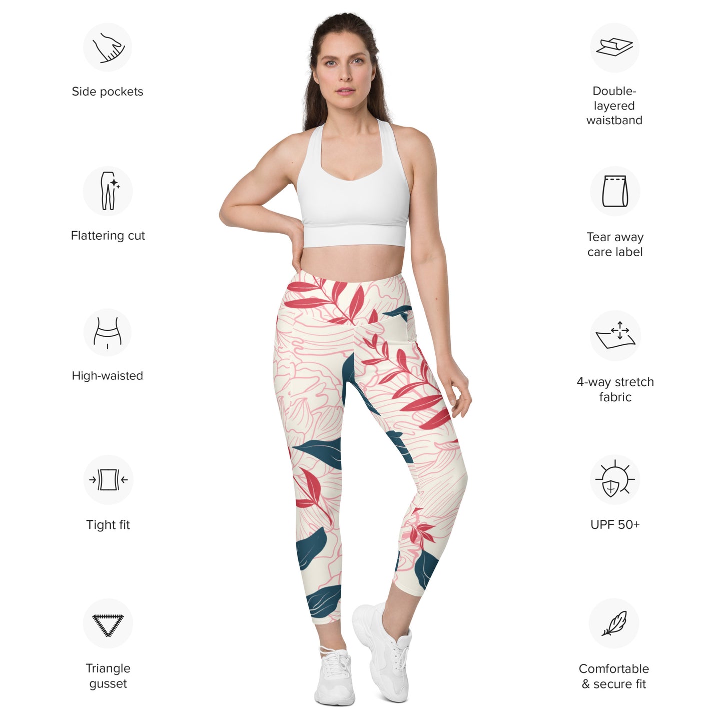 Victoria Tight Leggings with Pockets - Activewear Well