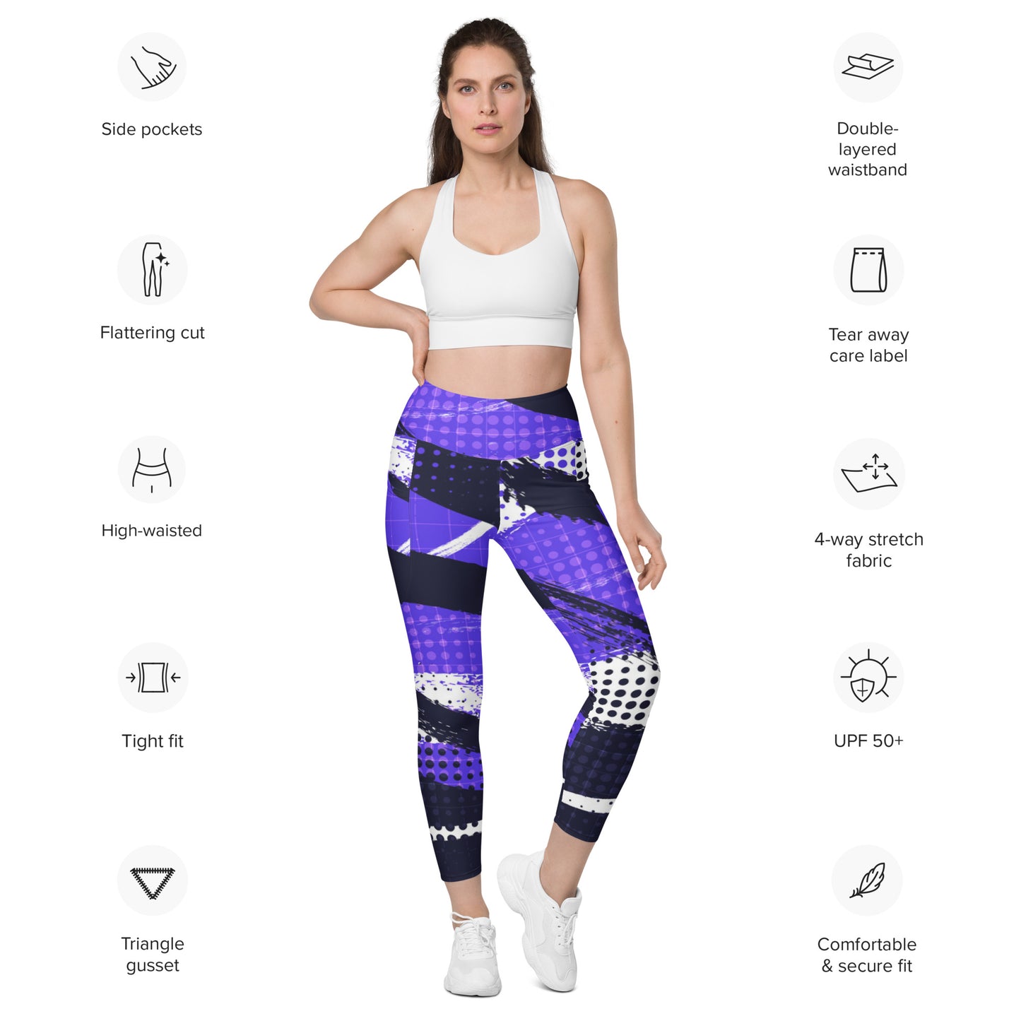 Claire Tight Leggings with pockets - Activewear Well