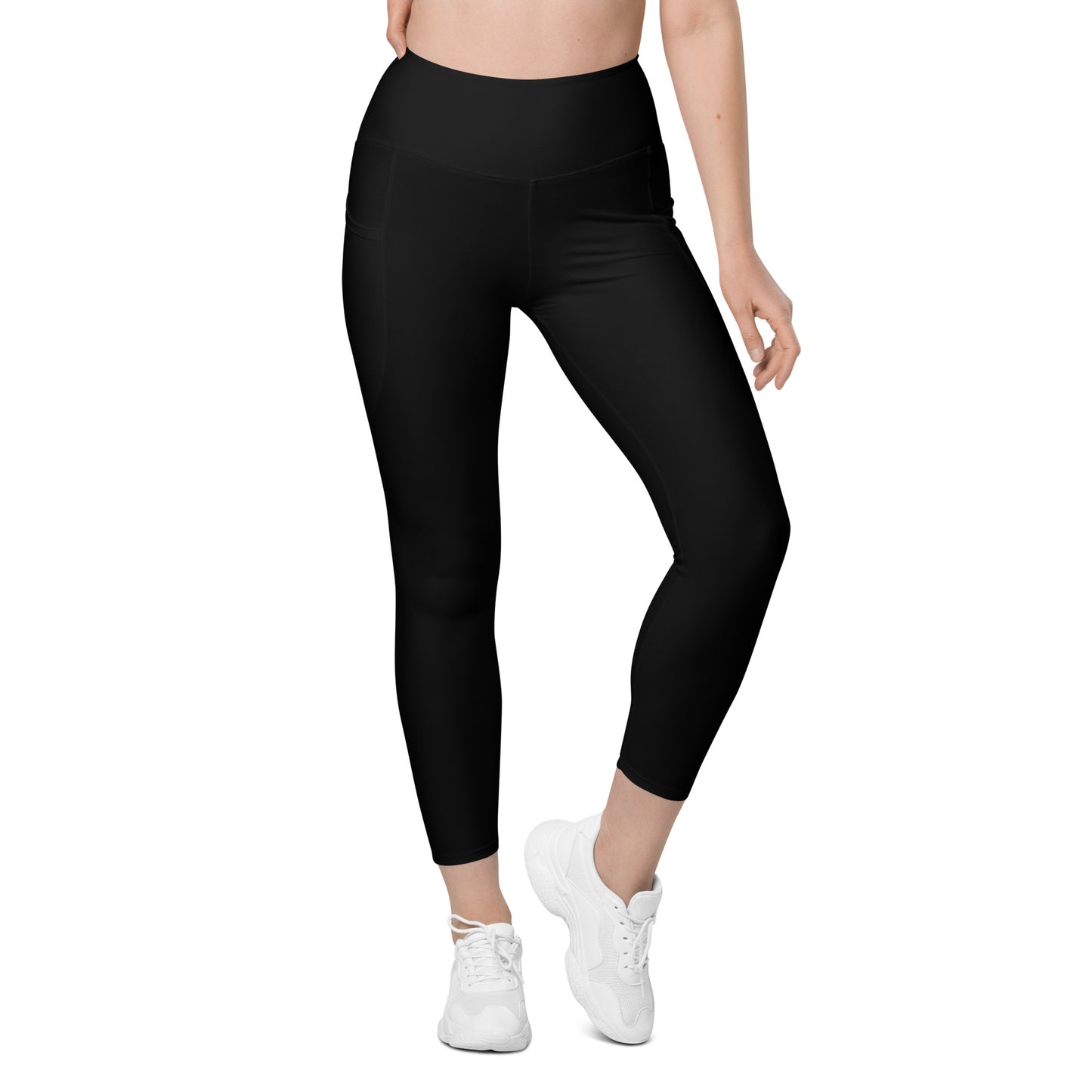 Black Tight Leggings with Pockets - Activewear Well