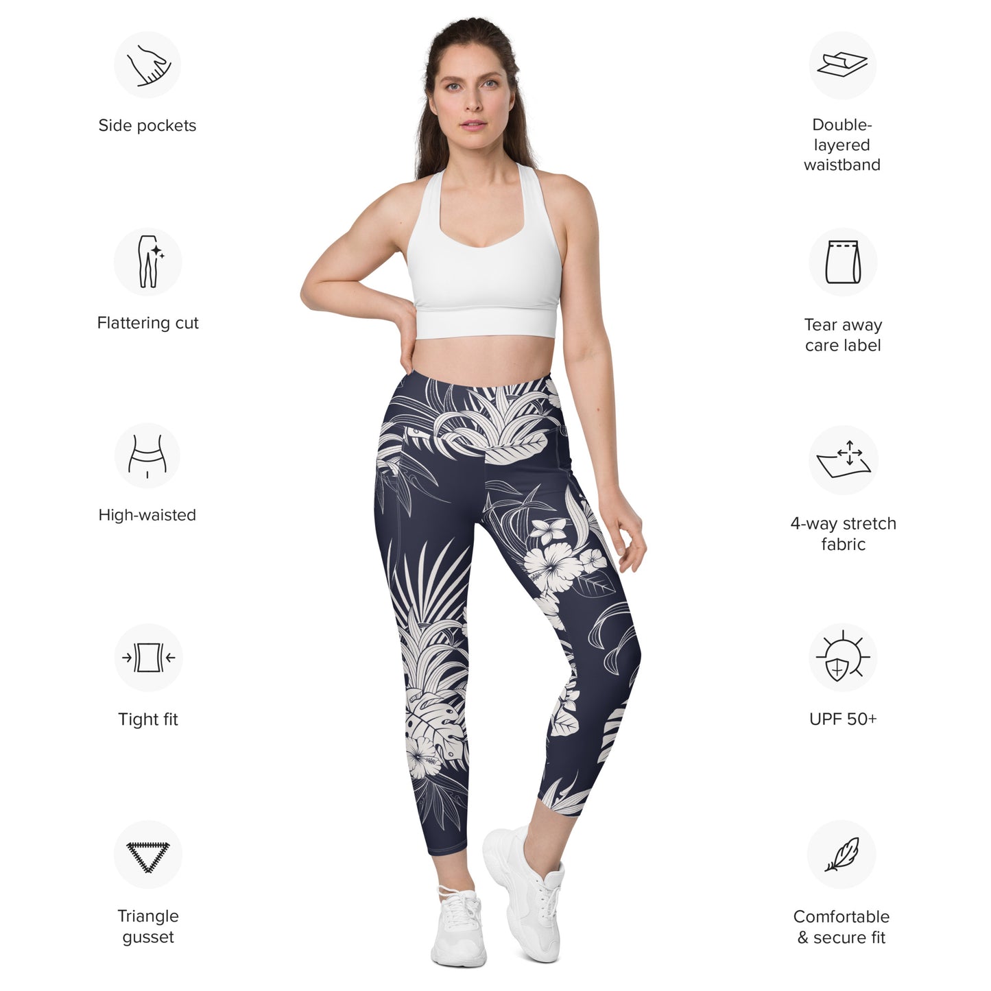 Alexis Tight Leggings with Pockets - Activewear Well