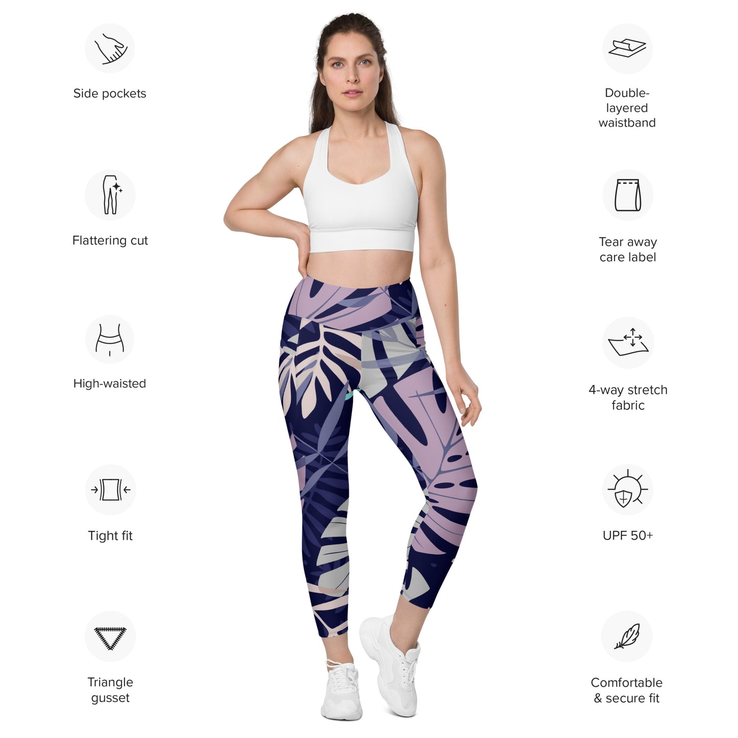 Sarah Tight Leggings with Pockets - Activewear Well