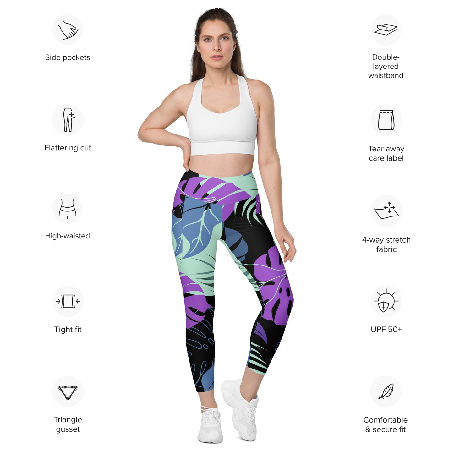 Olivia Tight Leggings with Pockets - Activewear Well