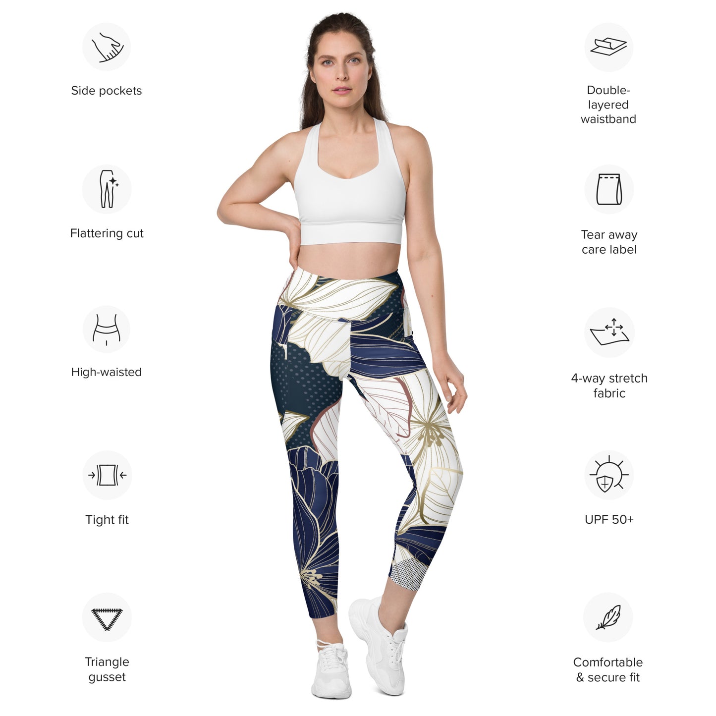 Charlene High-Rise Leggings with pockets - Activewear Well