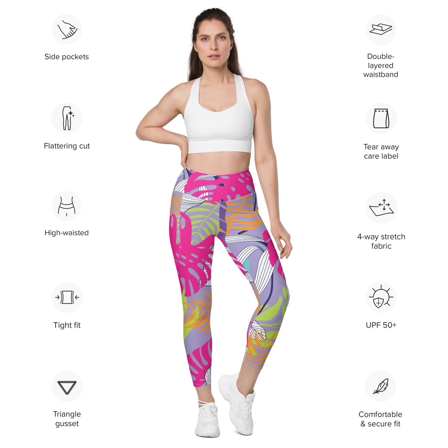 Zoe Tigh Leggings with Pockets - Activewear Well