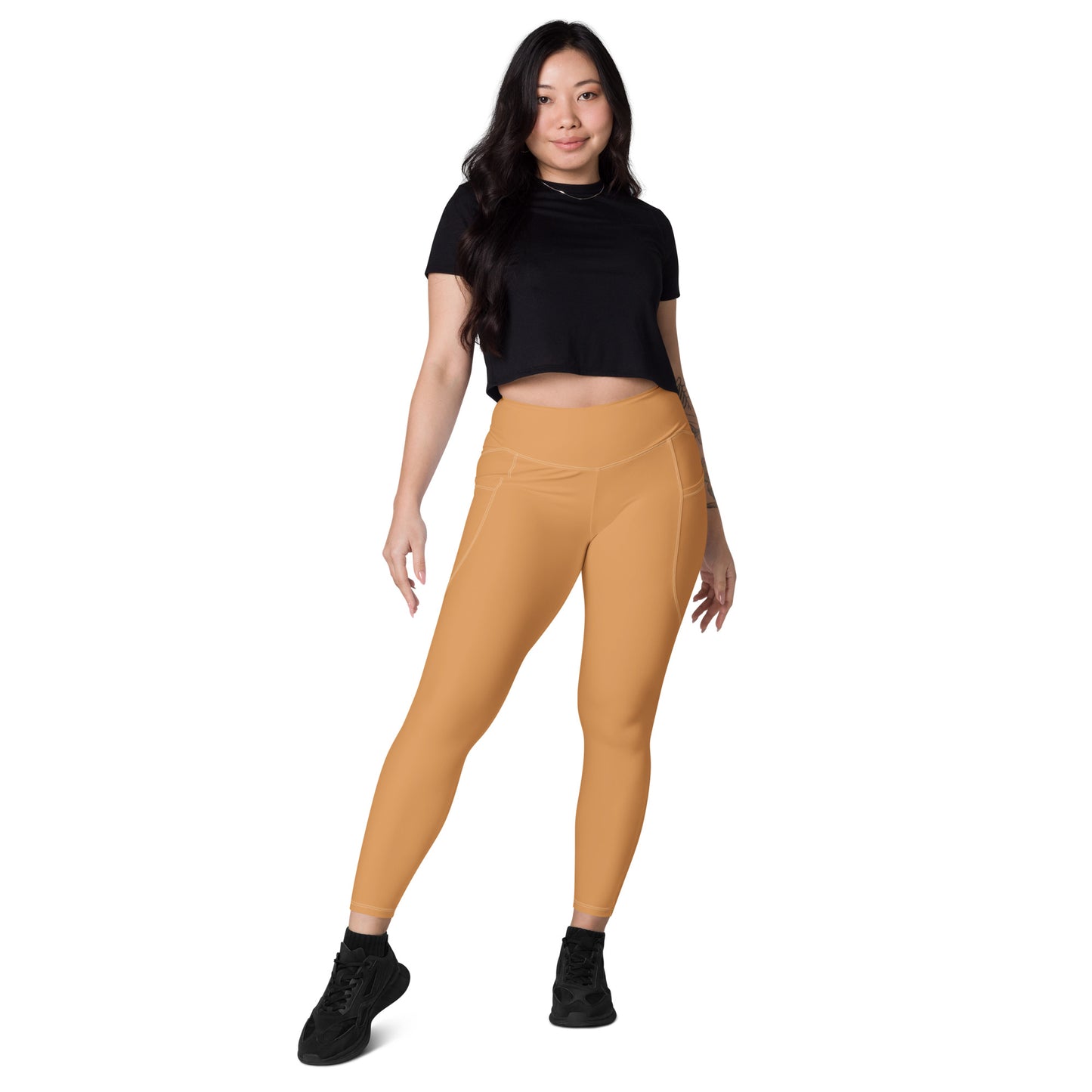 Sepia High-Rise Leggings with pockets - Activewear Well