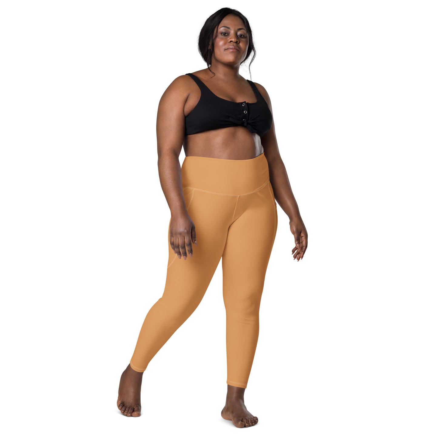 Sepia High-Rise Leggings with pockets - Activewear Well