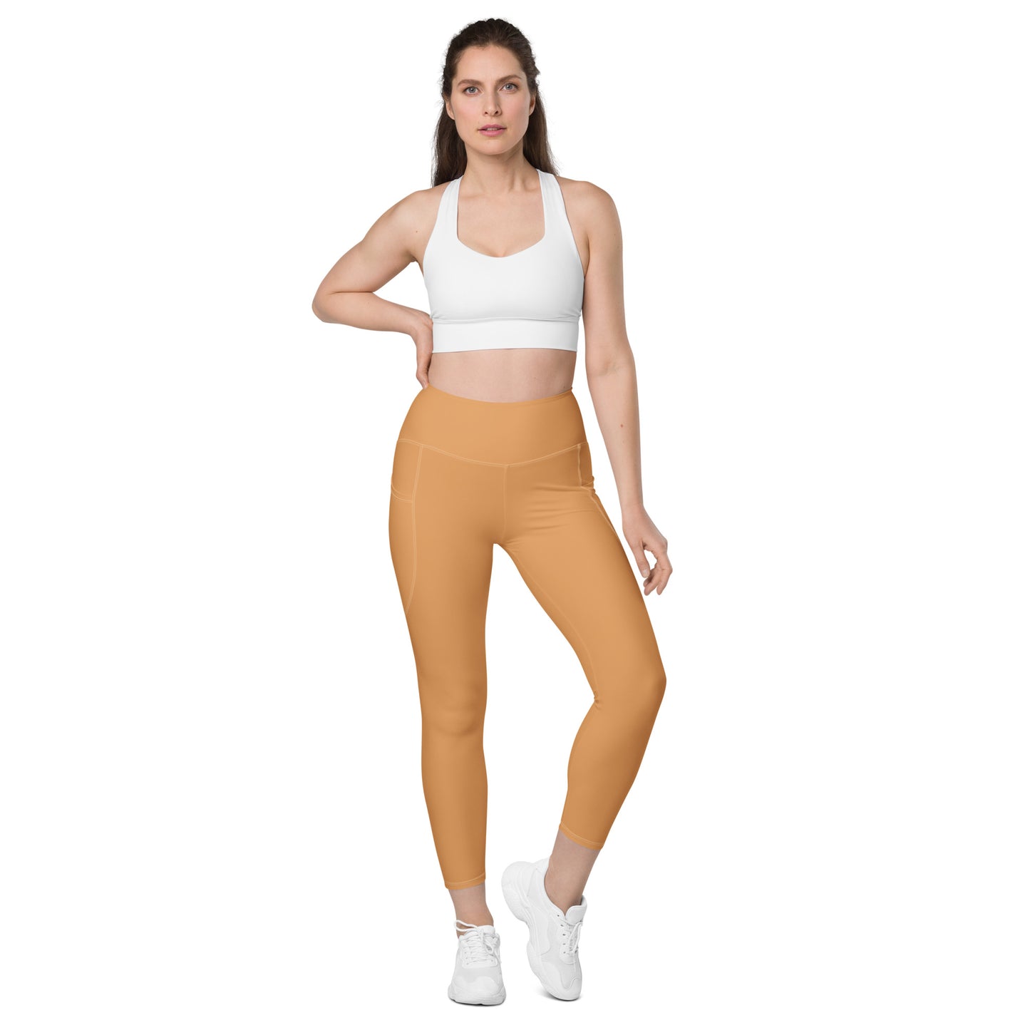 Sepia High-Rise Leggings with pockets - Activewear Well
