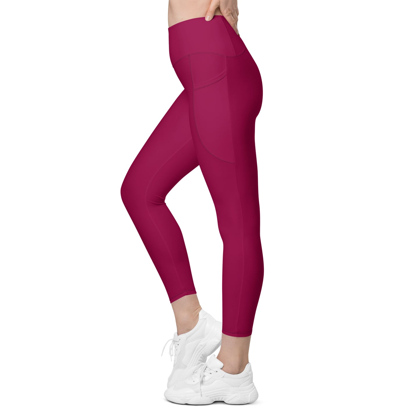 Raspberry Tight Leggings with pockets - Activewear Well
