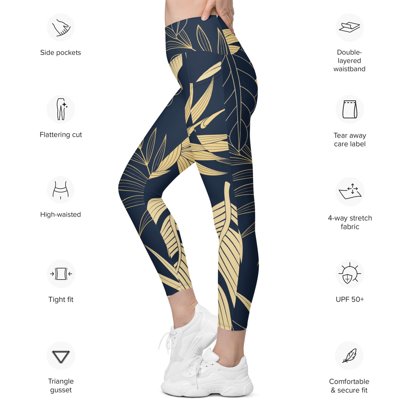 Charlotte Tight Leggings with Pockets - Activewear Well