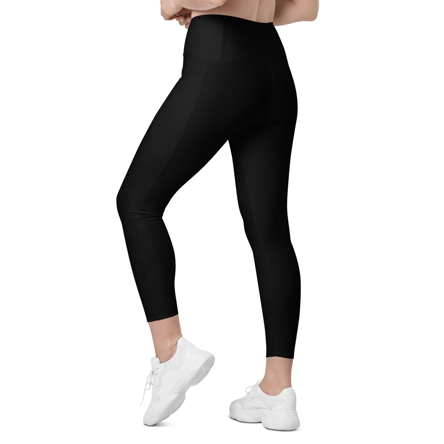 Black Tight Leggings with Pockets - Activewear Well