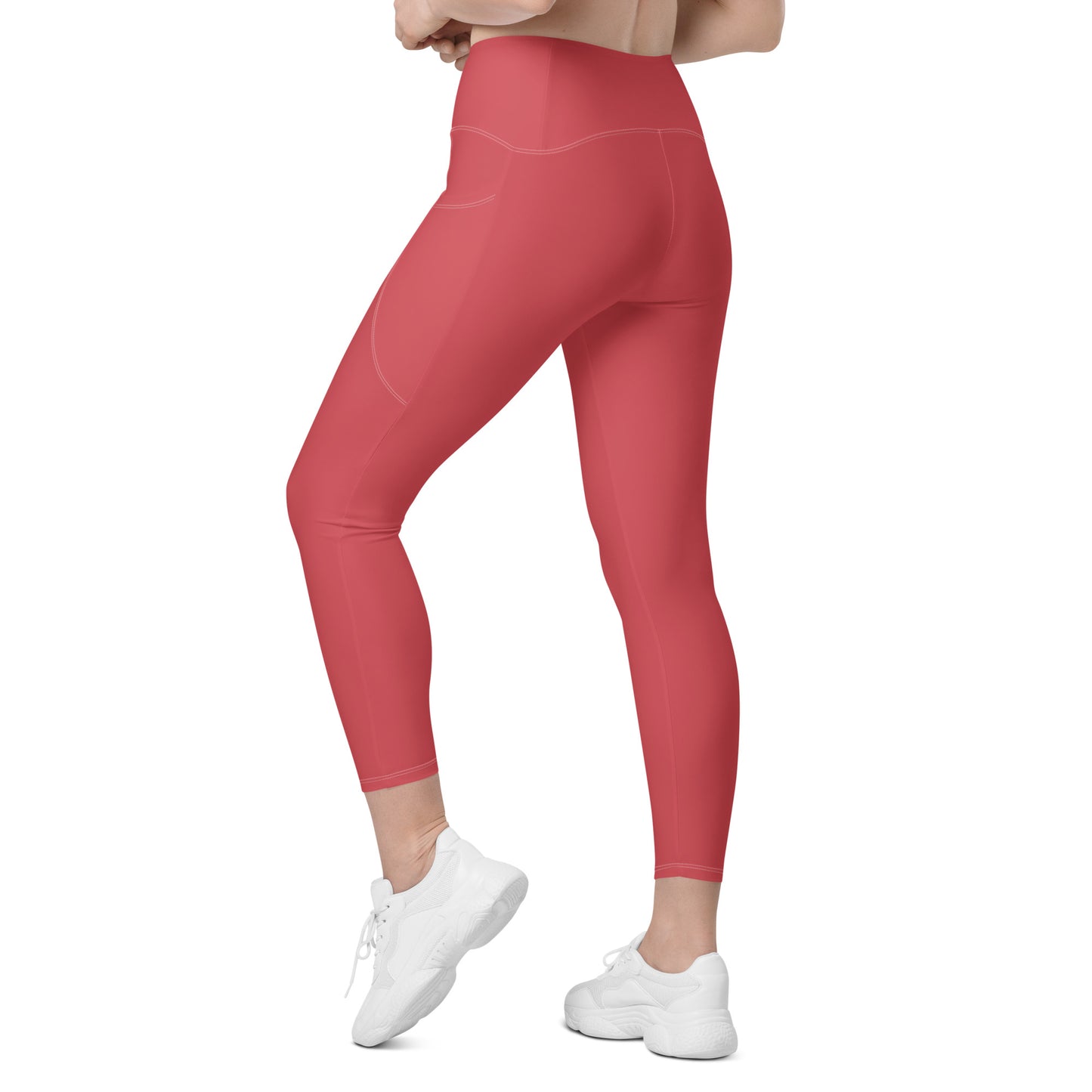 Rose Gold Leggings with pockets - Activewear Well