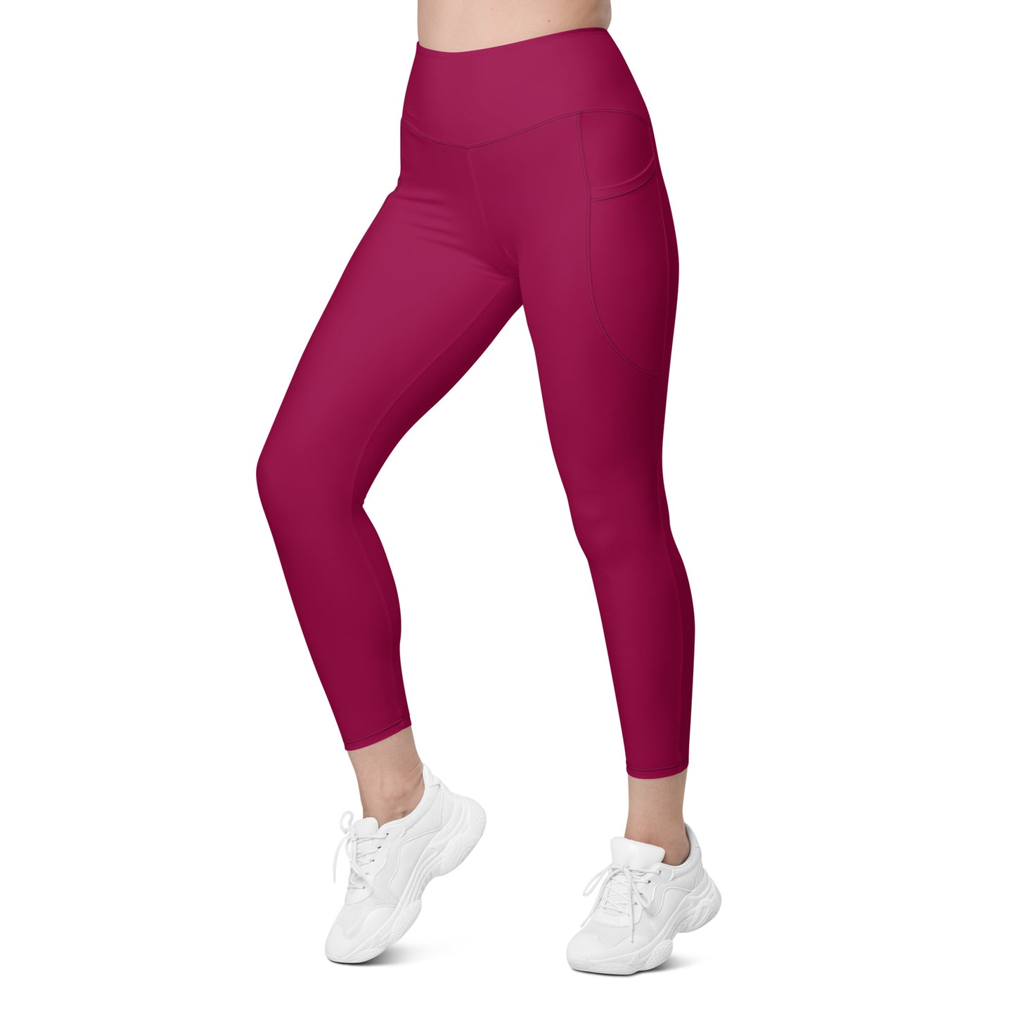 Raspberry Tight Leggings with pockets - Activewear Well