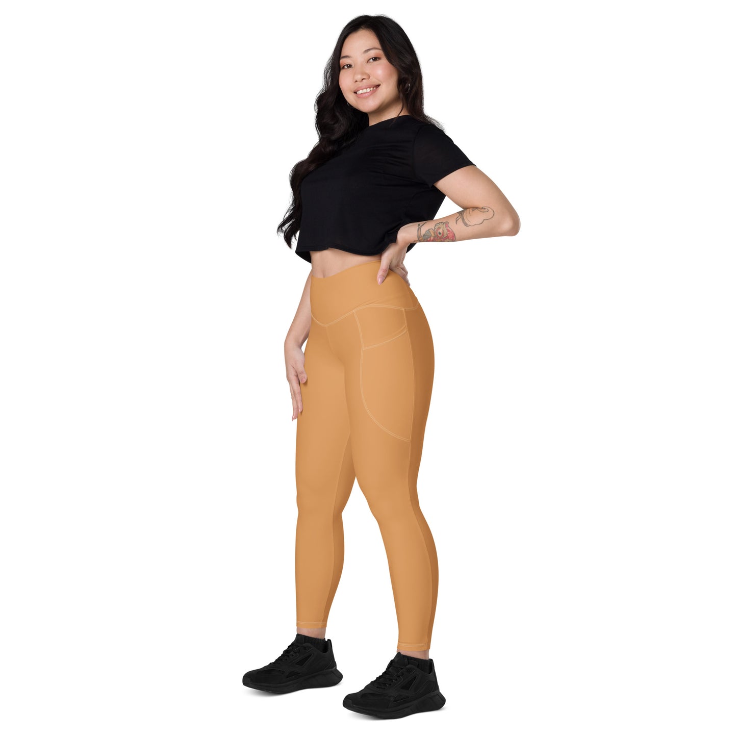 Sepia High-Rise Leggings with pockets - Activewear Well
