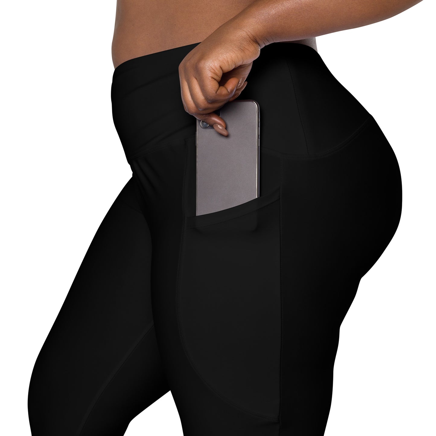 Black Tight Leggings with Pockets - Activewear Well