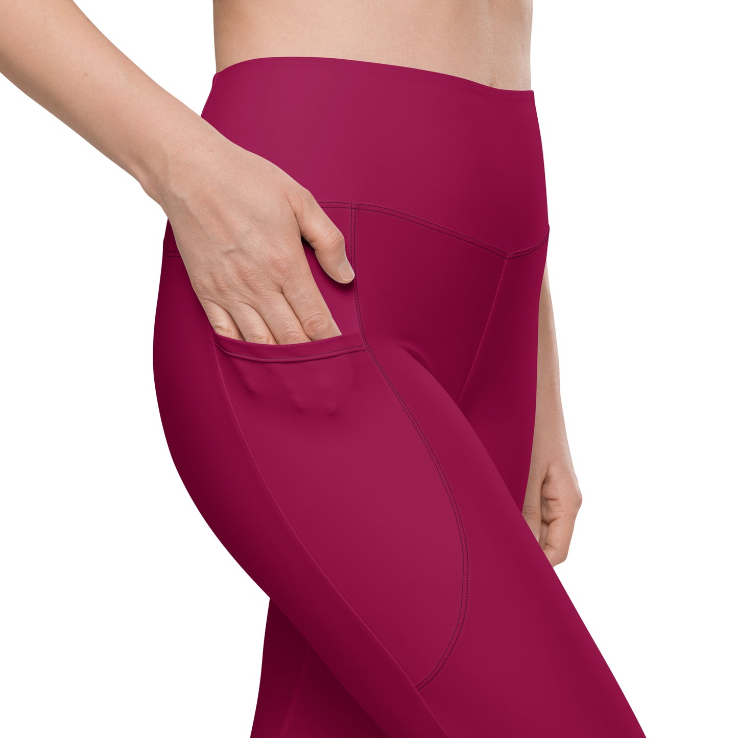 Raspberry Tight Leggings with pockets - Activewear Well