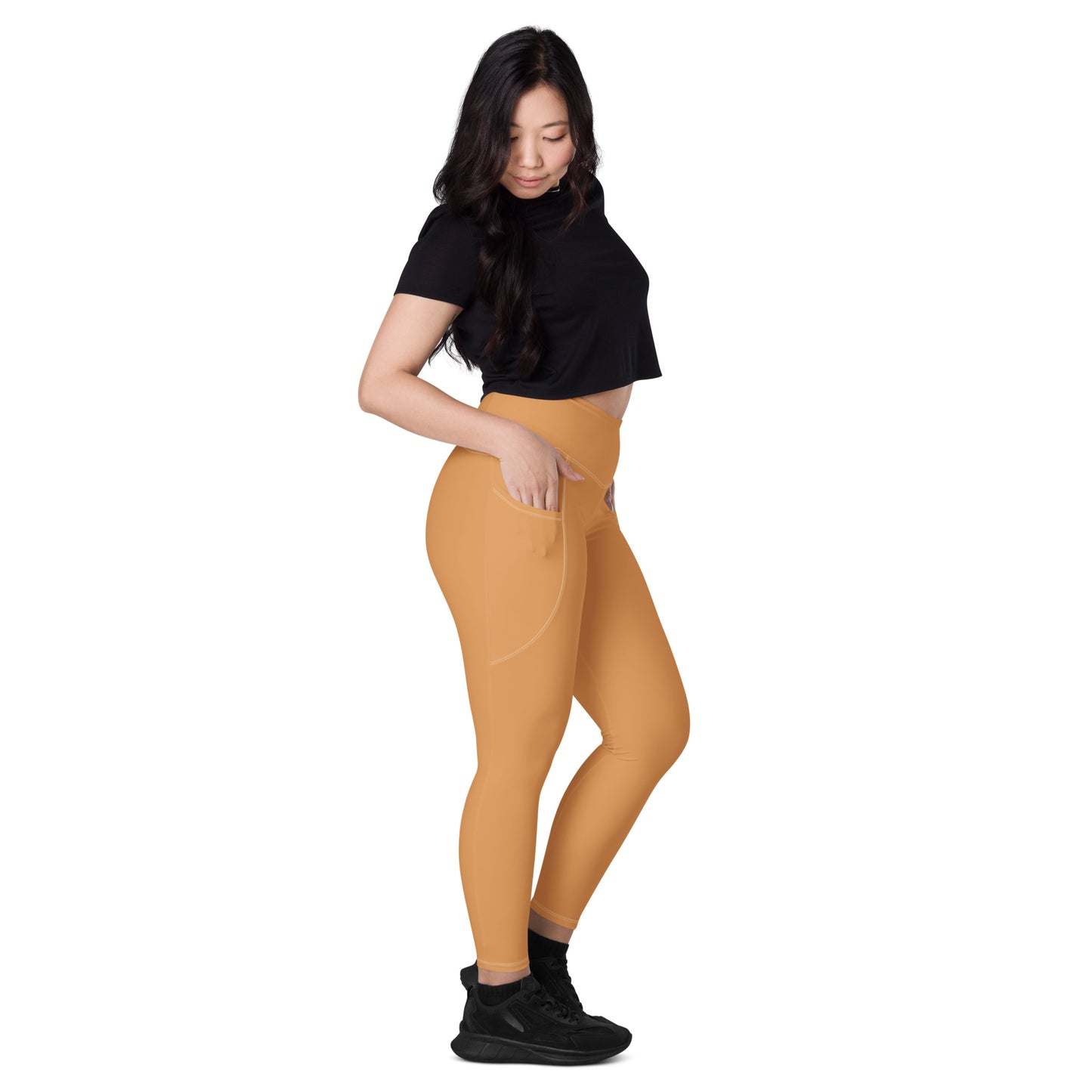 Sepia High-Rise Leggings with pockets - Activewear Well