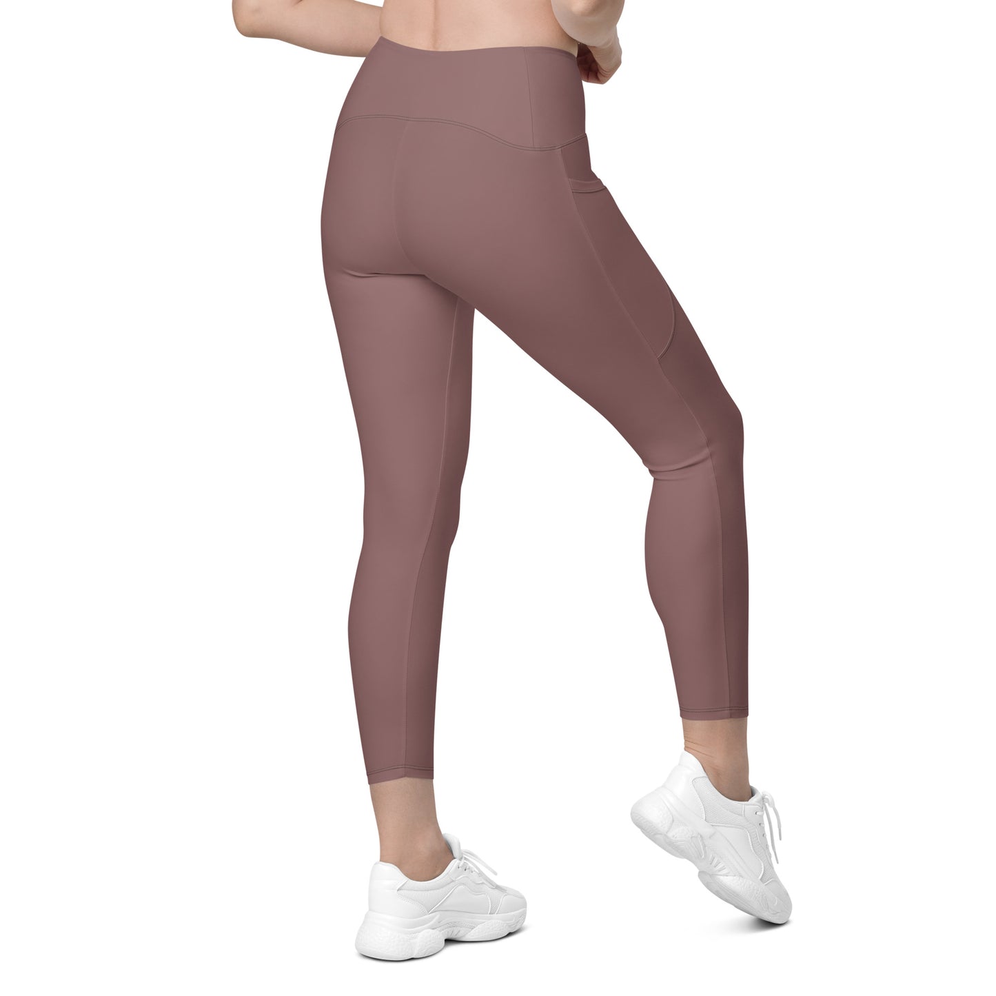 Light Brown Tight Leggings with Pockets - Activewear Well