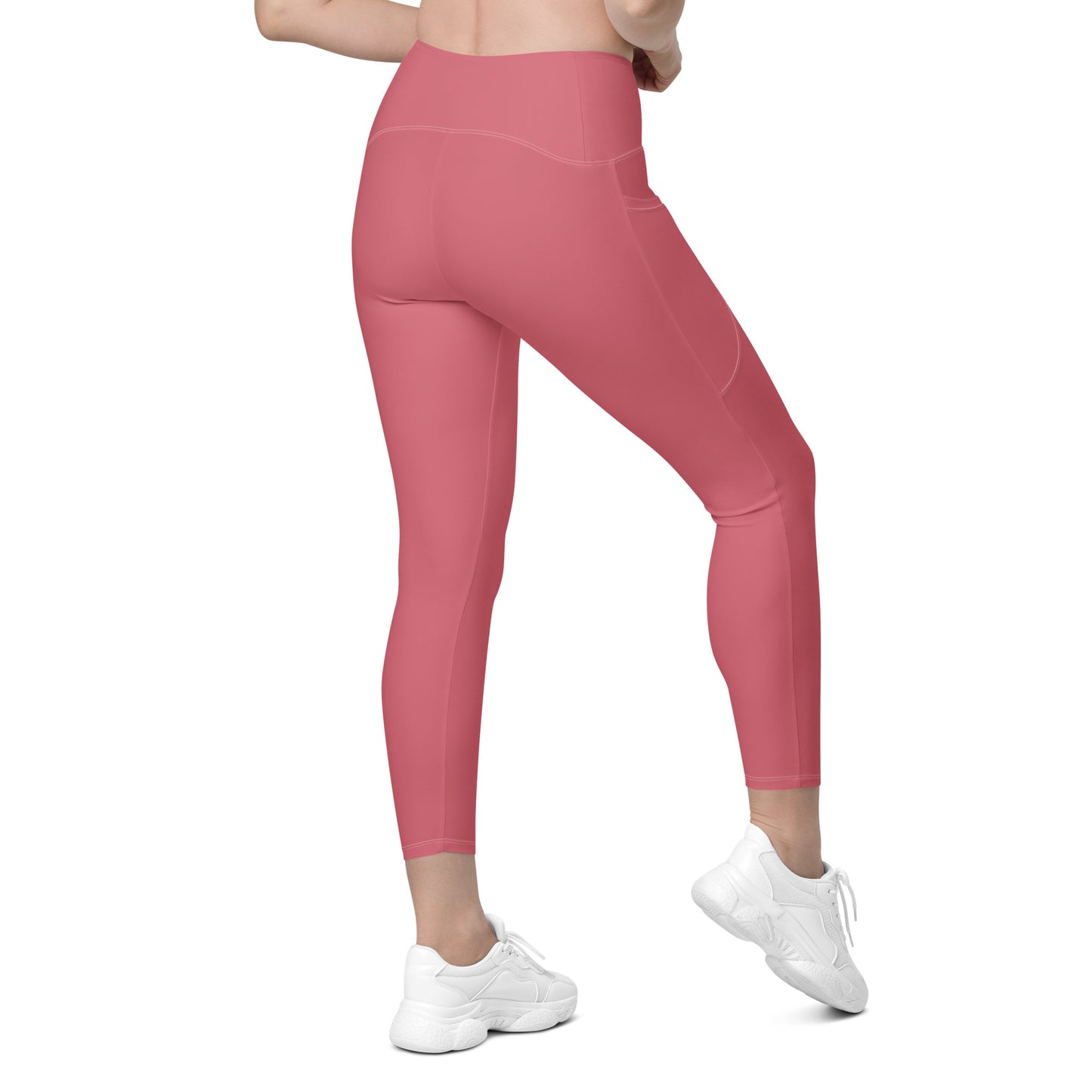 Pink Tight Leggings with Pockets - Activewear Well