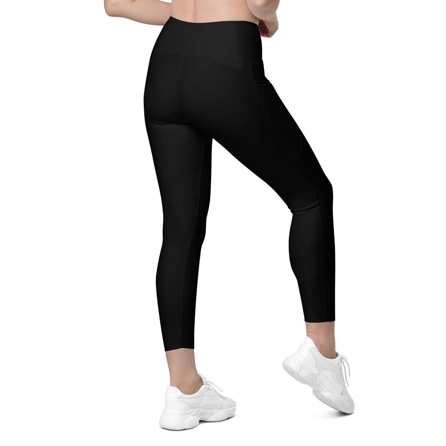 Black Tight Leggings with Pockets - Activewear Well