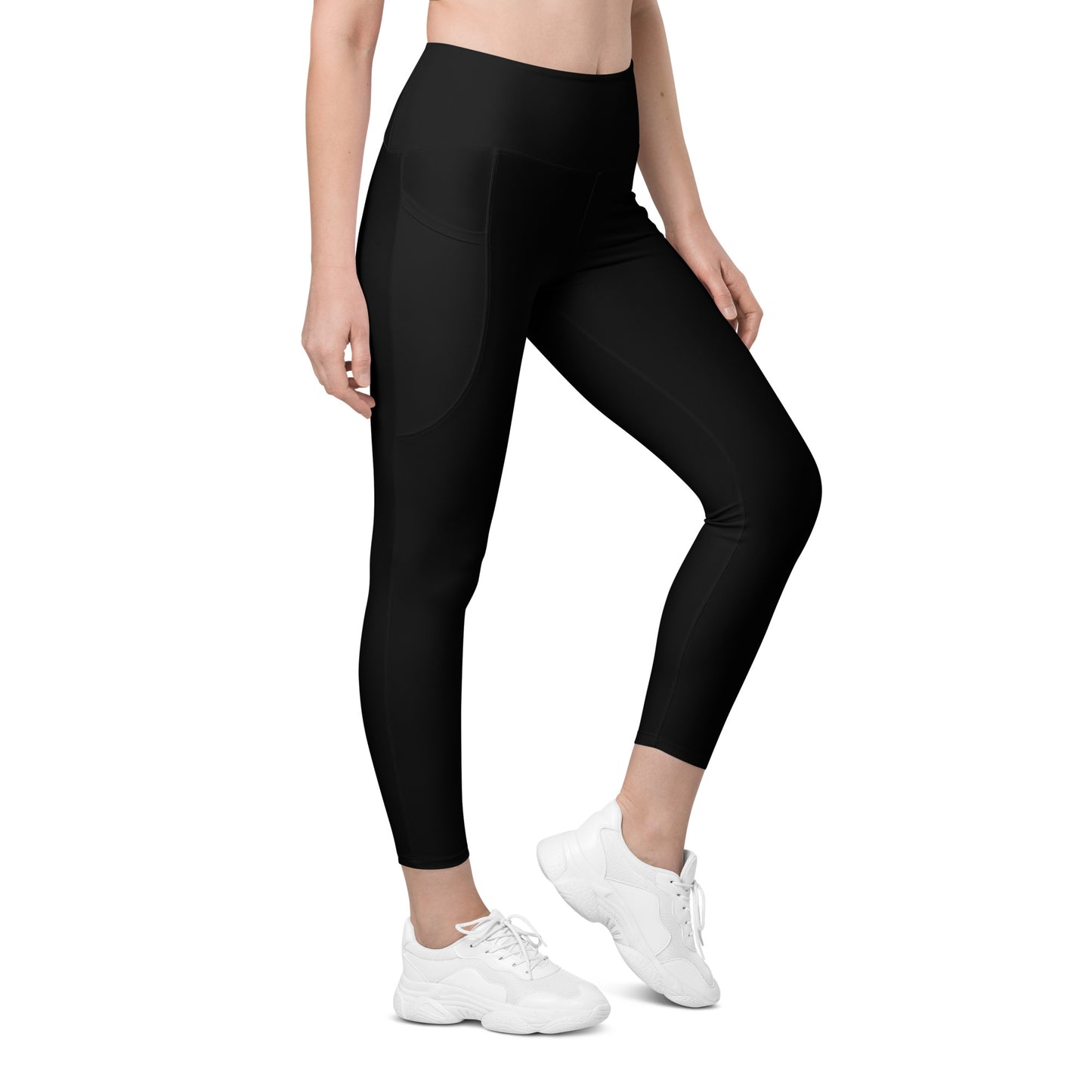 Black Tight Leggings with Pockets - Activewear Well