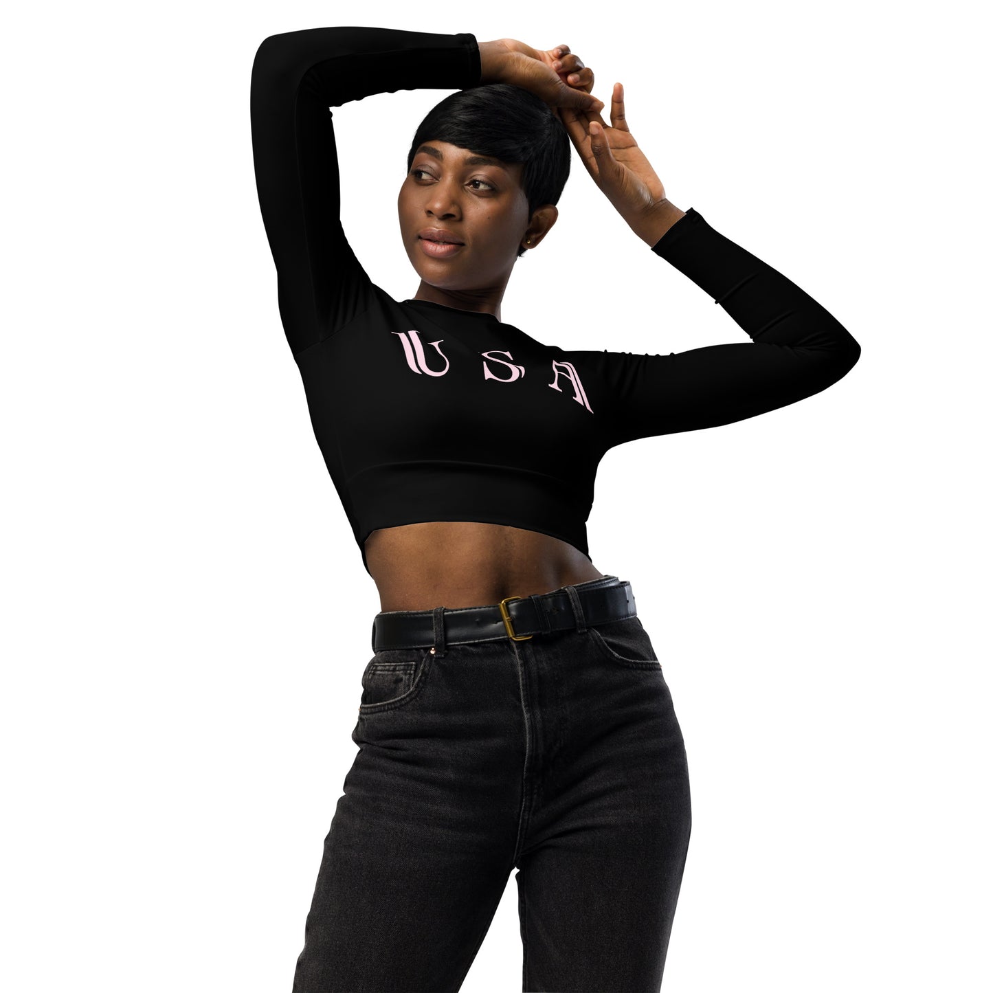 Women's Cycling Long-Sleeve Crop Top - Activewear Well