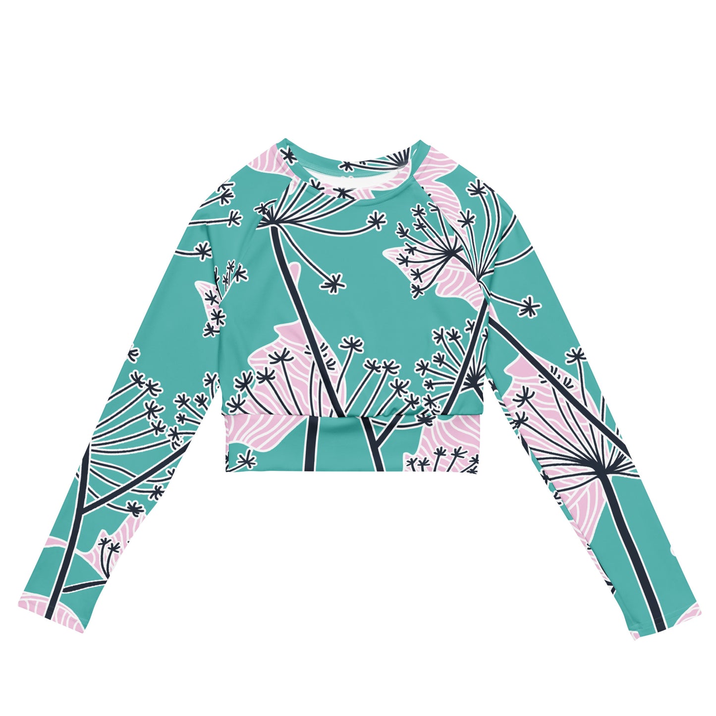 Amalia Long-Sleeve Crop Top - Activewear Well