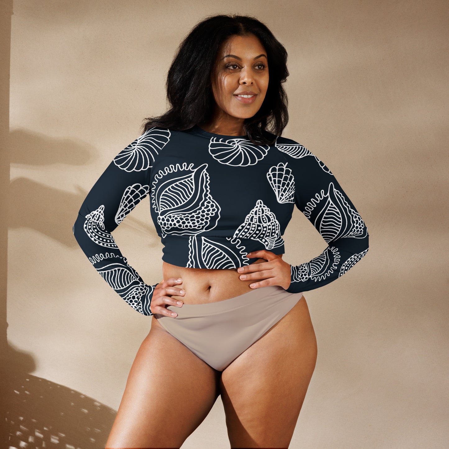 Charlotte Long-Sleeve Crop Top - Activewear Well