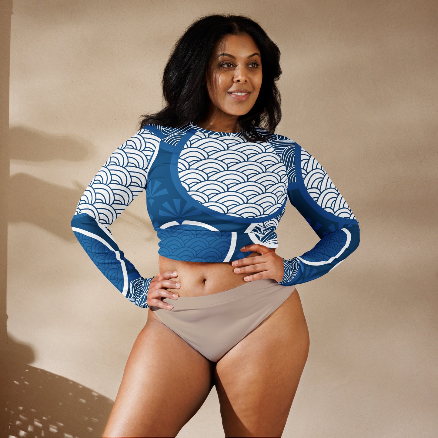 Santa Cruz Long-Sleeve Crop Top - Activewear Well