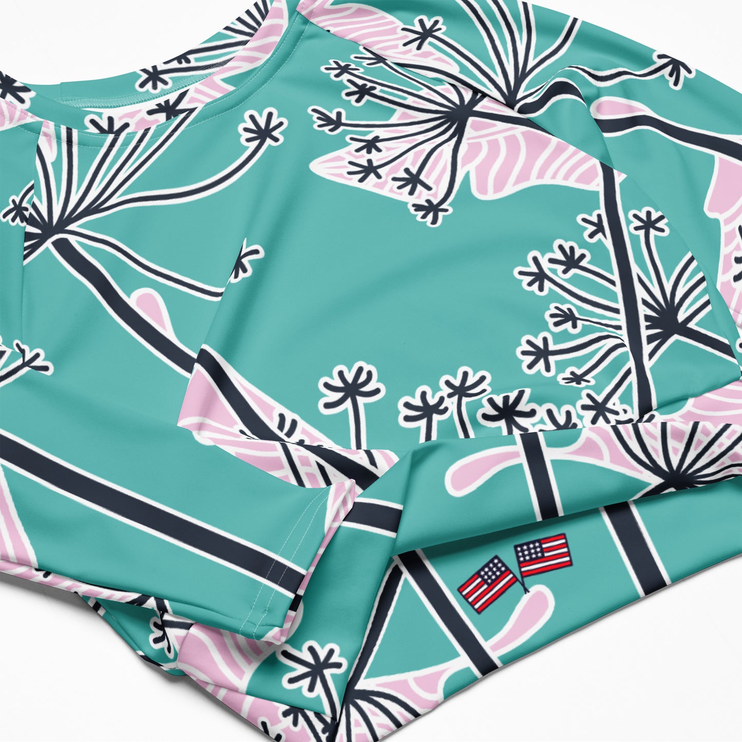 Amalia Long-Sleeve Crop Top - Activewear Well