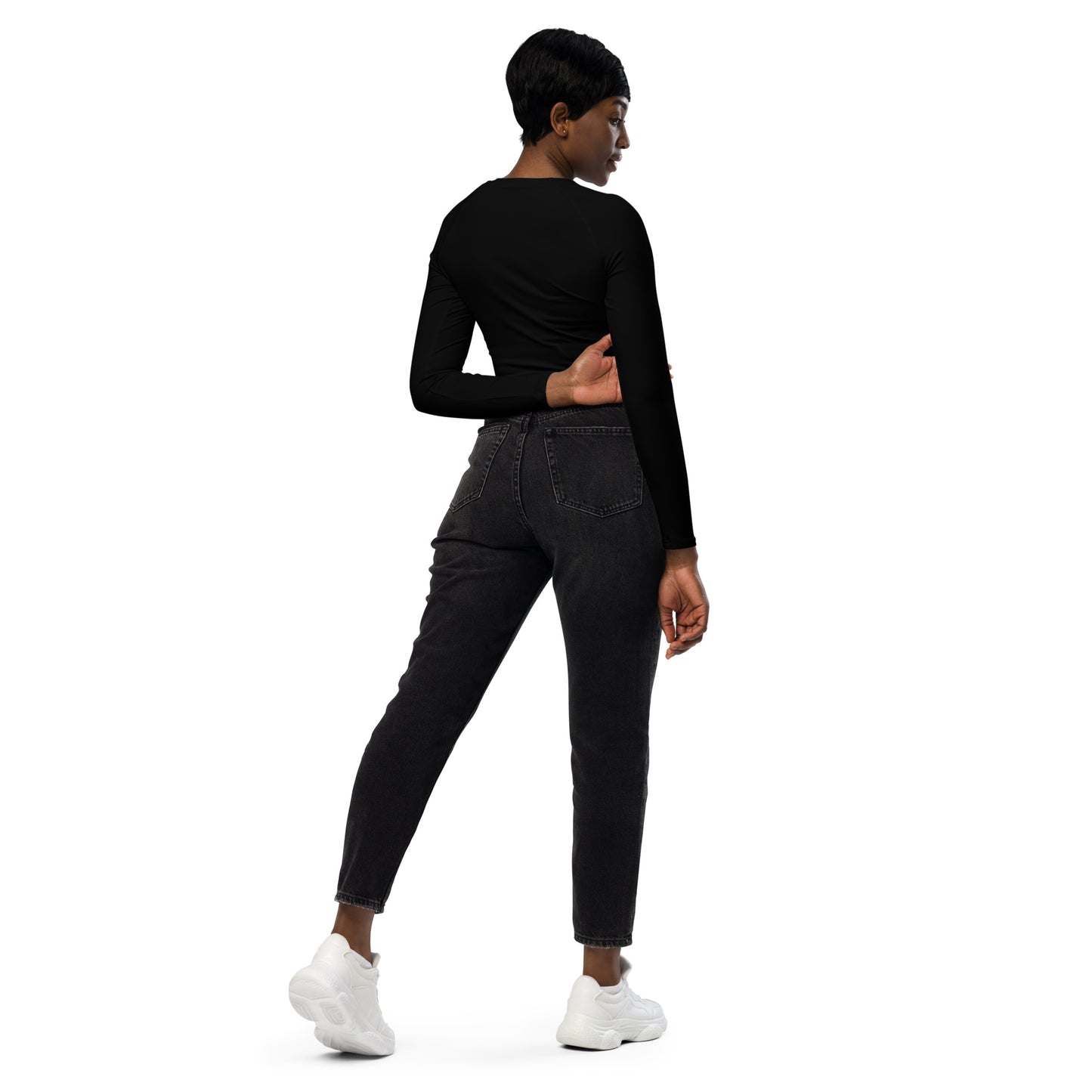 Women's Cycling Long-Sleeve Crop Top - Activewear Well