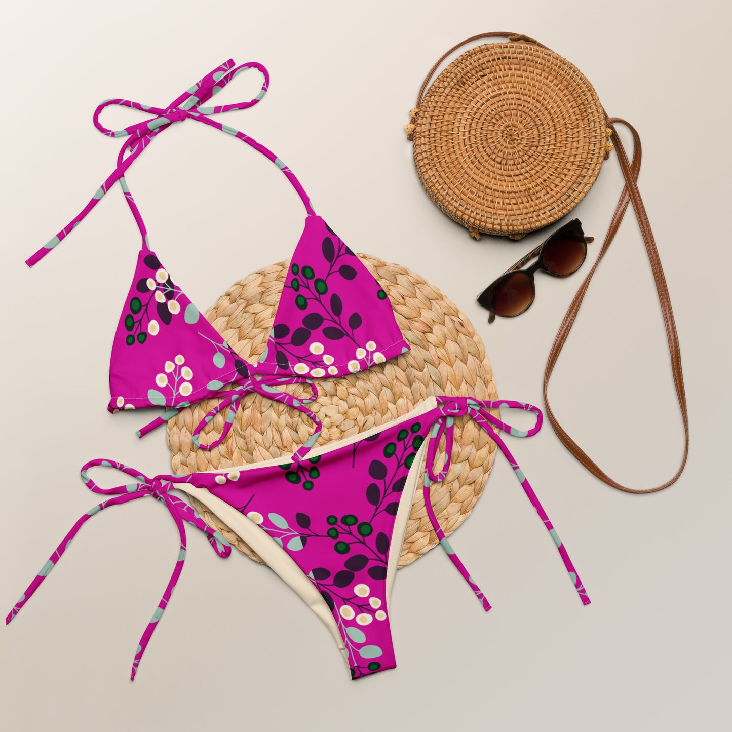 Abigail Recycled String Bikini - Activewear Well