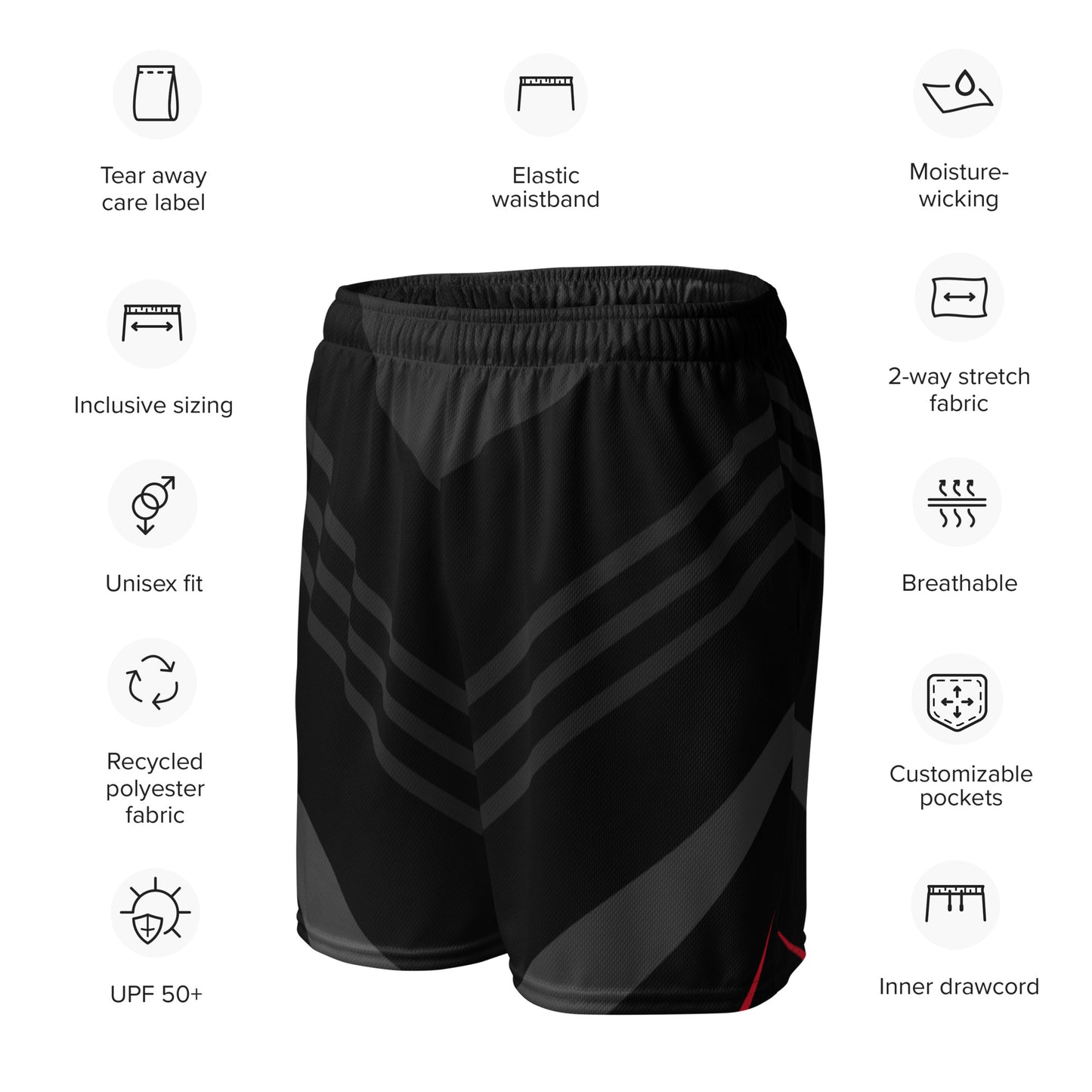 Running Unisex Mesh Shorts - Activewear Well