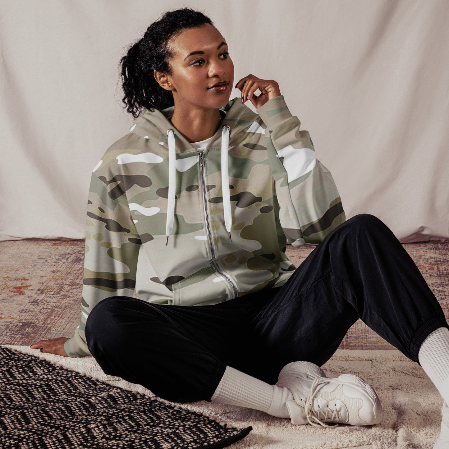 Desert Unisex Unisex Zip Hoodie - Activewear Well