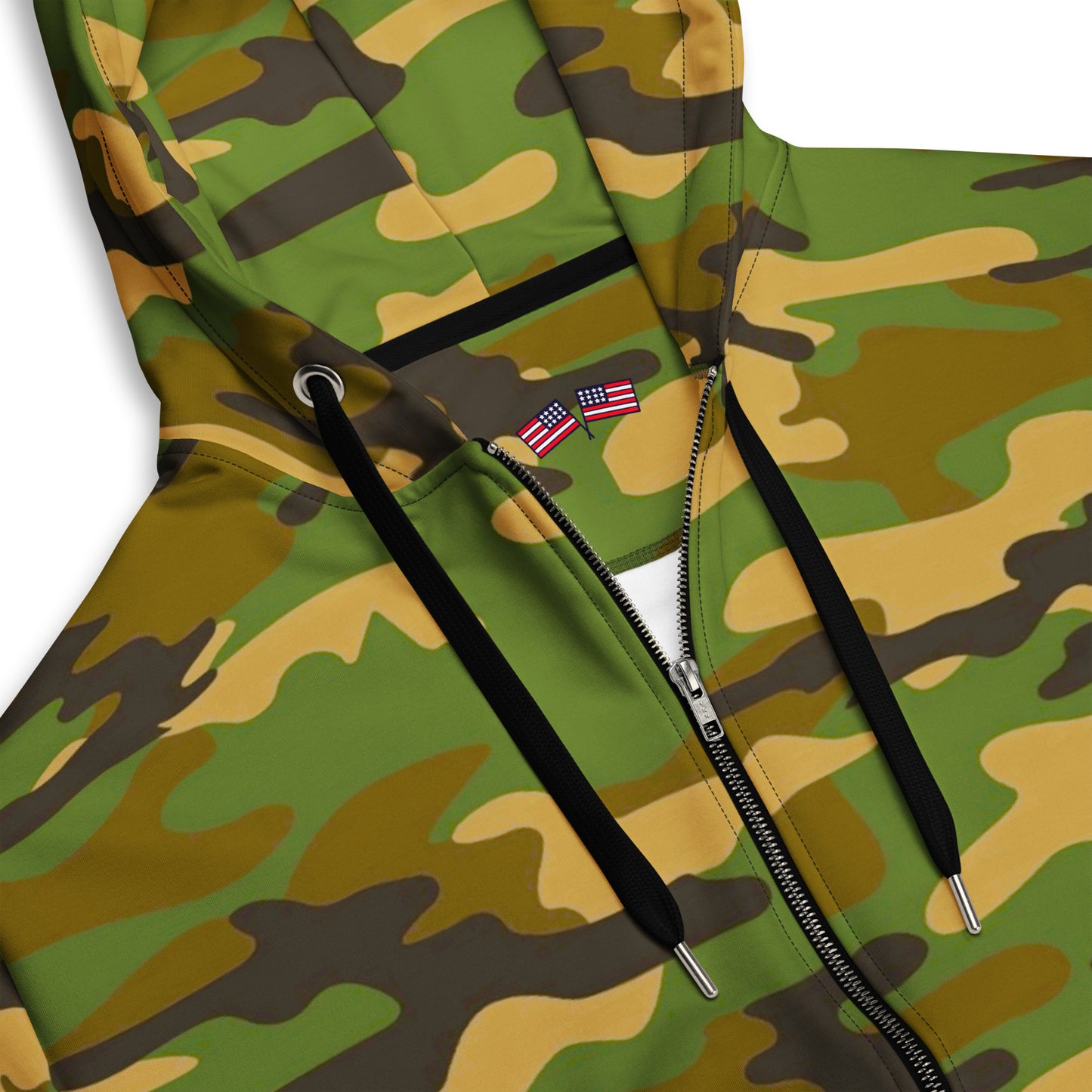 Camo Unisex Zip Hoodie - Activewear Well