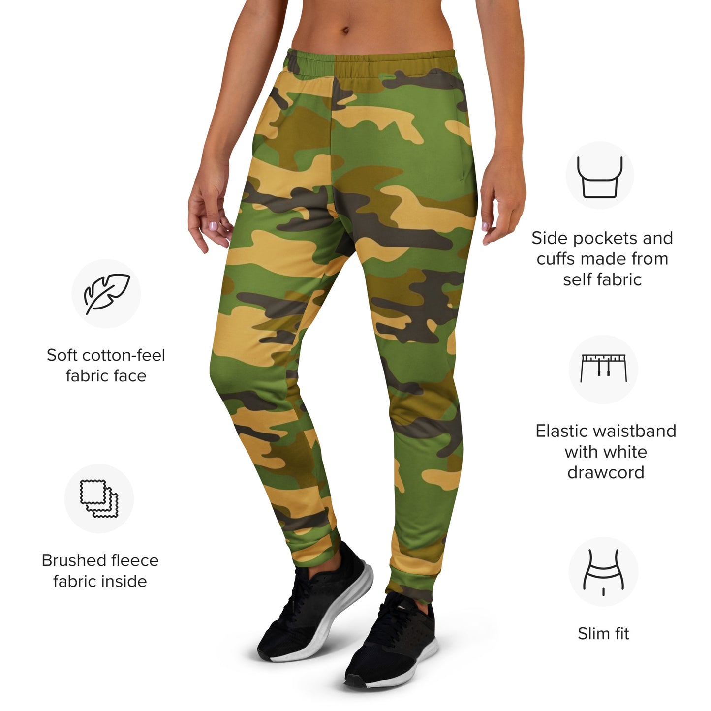 Women's Camo Joggers - Activewear Well