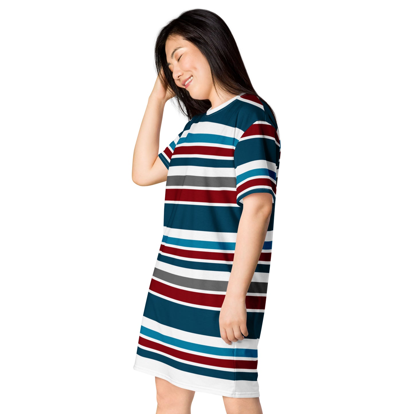 Striped T-Shirt Dress - Activewear Well