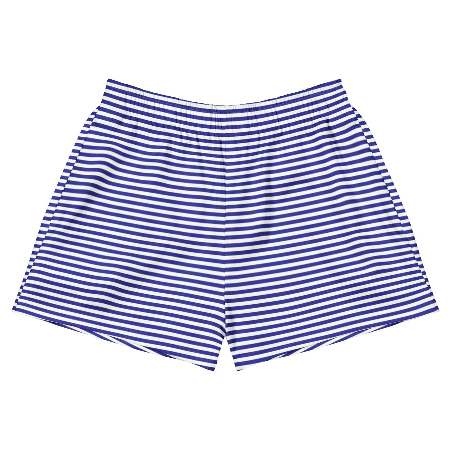 Unisex Blue Striped Athletic Shorts - Activewear Well