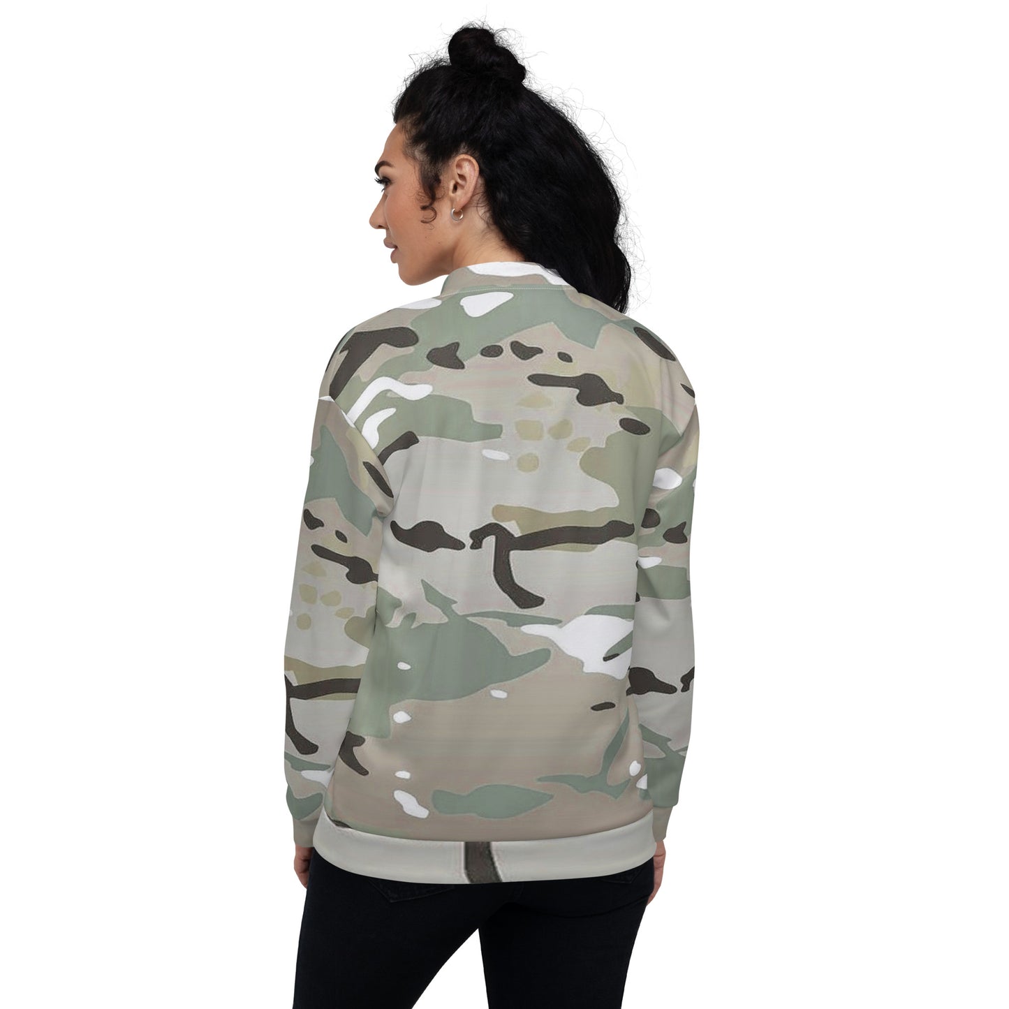 Desert Camo Unisex Bomber Jacket - Activewear Well