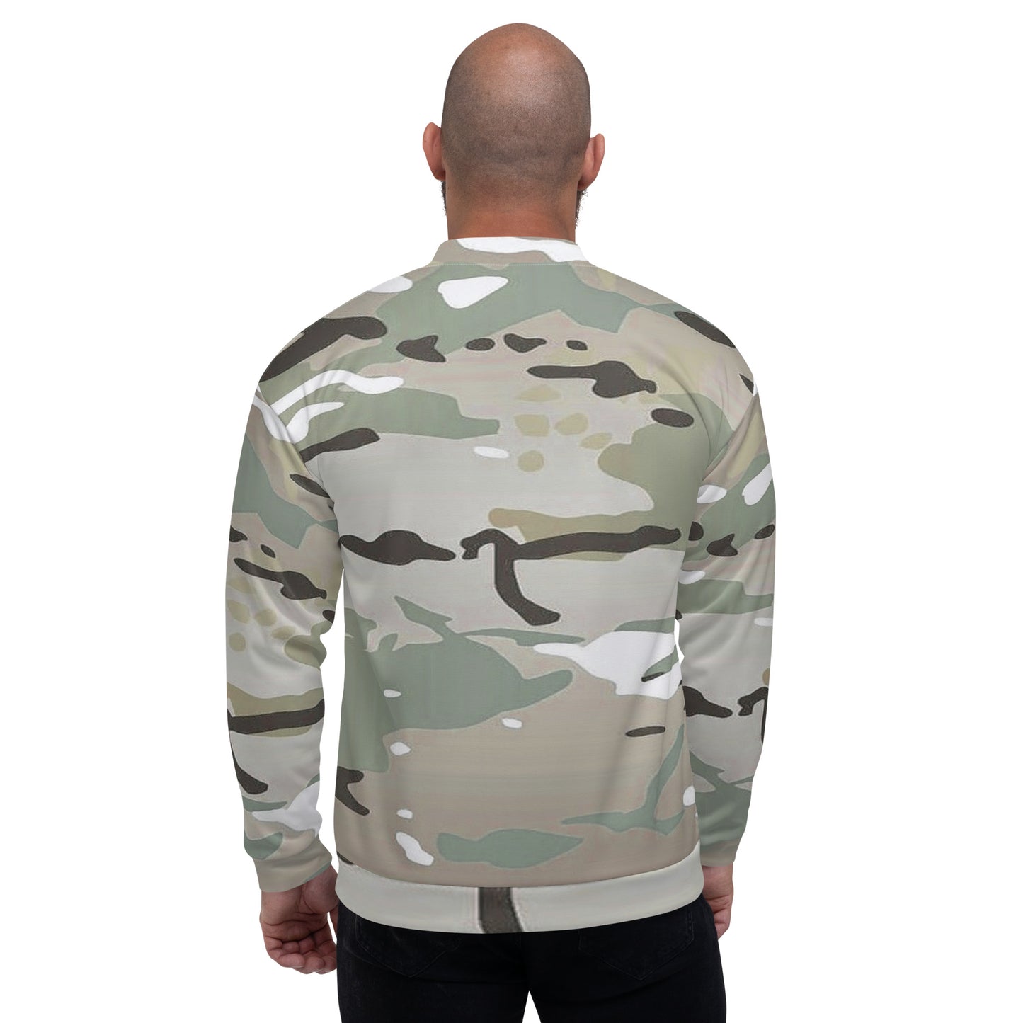 Desert Camo Unisex Bomber Jacket - Activewear Well