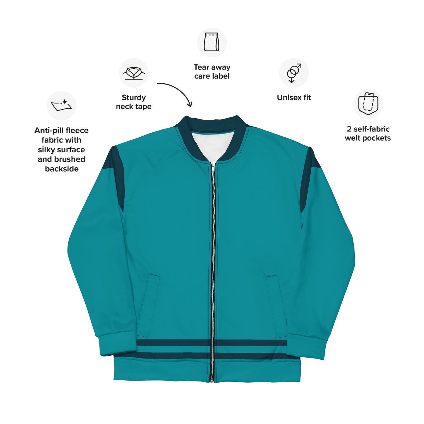 Running Unisex Bomber Jacket - Activewear Well