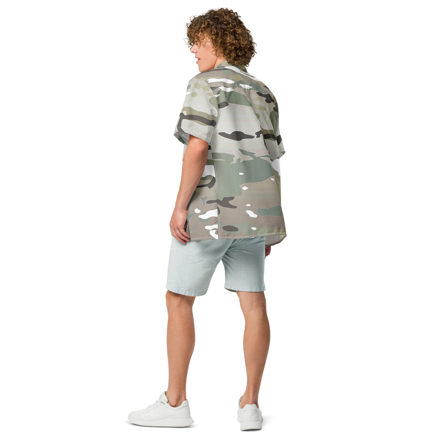 Desert Camo Unisex Button Shirt - Activewear Well