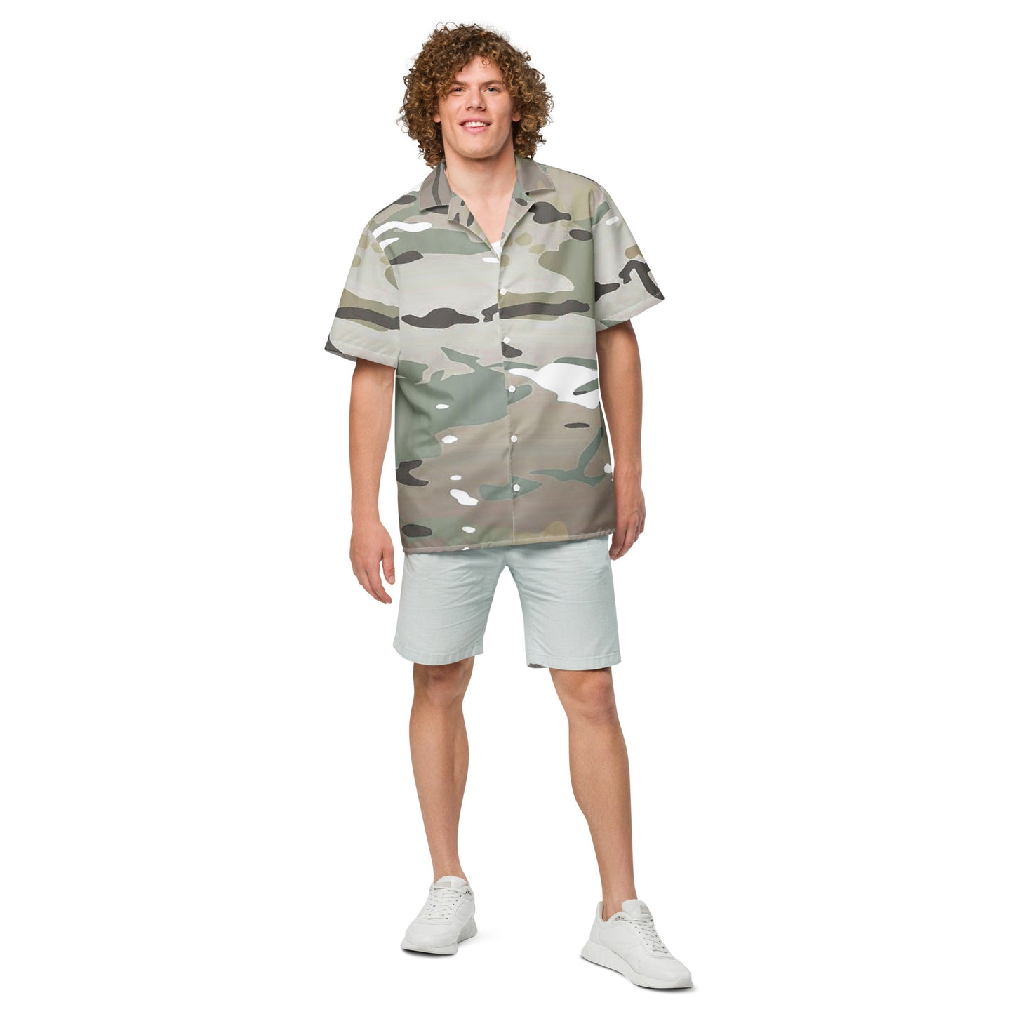 Desert Camo Unisex Button Shirt - Activewear Well